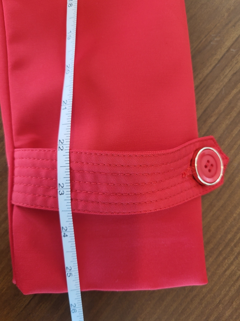 ❤️ le château Classic Red Trench Coat with Belt - Picture 11 of 13